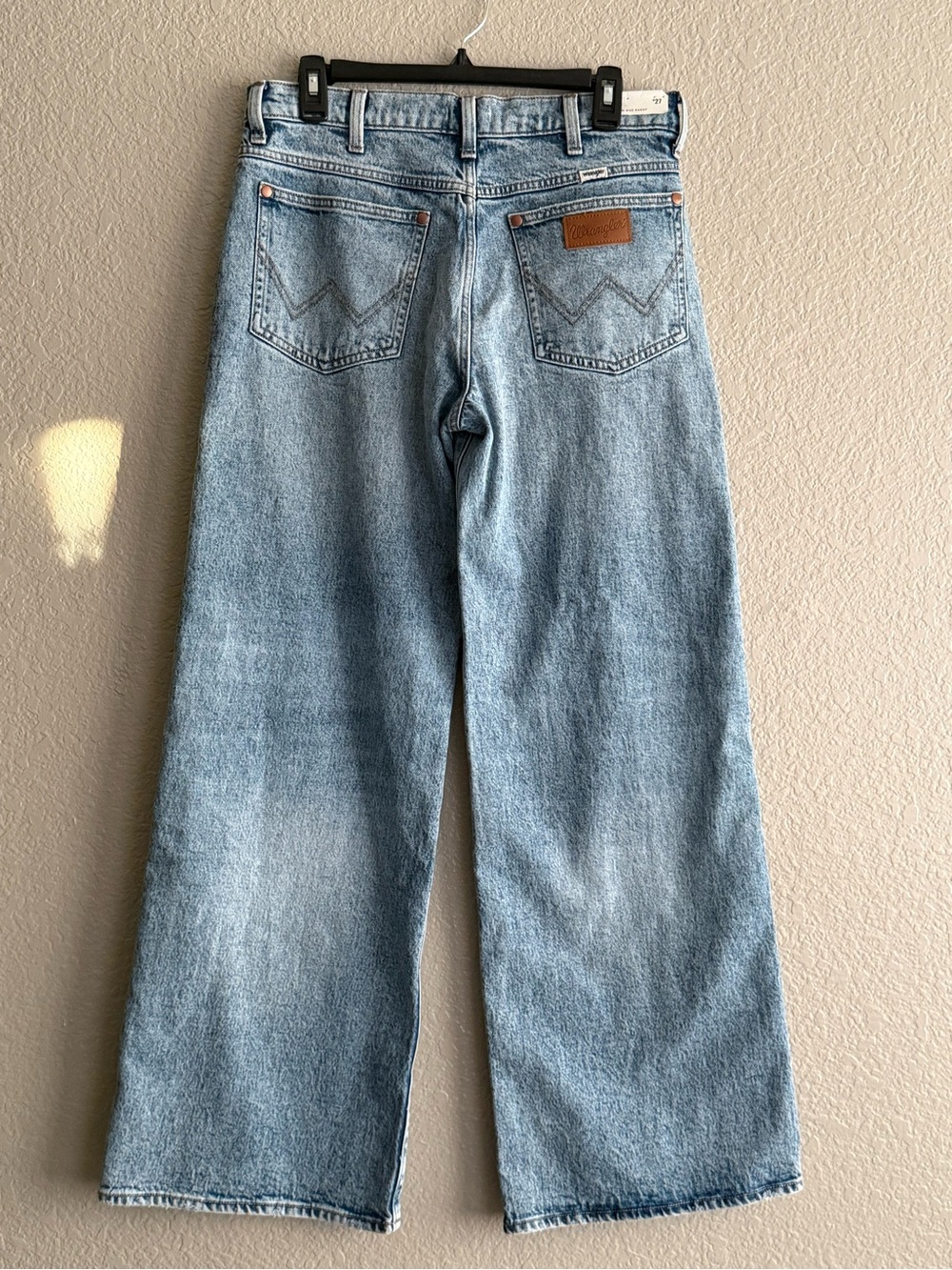 NEW Wrangler Low Rise Baggy Jeans Women 27 Light Wash Wide Leg Skater Y2K Denim - Picture 12 of 15